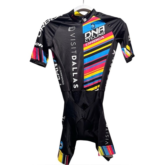 DNA Pro Women's Cycling Suit, Sponsored Racing Training Short Sleeve Skinsuit - Picture 1 of 17